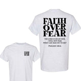 Faith Over Fear Tee Shirt, Christian T-Shirts, Jesus Shirt