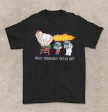 Family Guy Cartoon Funny Black T-Shirt Highlighting Bold and Hilarious Graphic Style