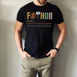 Father's Day Gift, Fathor Noun Define T-Shirt, Father's Day Shirt | Fathor Like a Dad Just Way Mightier Shirt Menswear Top Streetwear Tshirt Tropical Casual