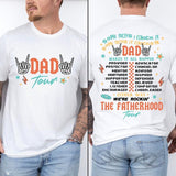 Fatherhood Tour Fathers Day Tee Pure Cotton Casual Street Style Crew Neck Short Sleeve T-Shirt Tops Trendy For Women For Men, Perfect Gift