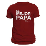 Fathers Day El Mejor Papá Por Siempre T-Shirt Casual Classic Cotton Crewneck Menswear Soft