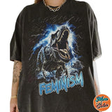 Feminism Tyrannosaurus Rex Dinosaur Movie Shirts, Cotton Unisex T-shirt, Crew Neck, Size S- 3XL, Menswear Top, Womenswear Top Underwear Streetwear