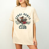 Feral Aunt Social Club, Pregnancy Reveal to Sister Auntie Shirt Cool Aunt, Retro Aunt Shirt, Pregnancy Annoucement, New Aunt, Sister Gift,