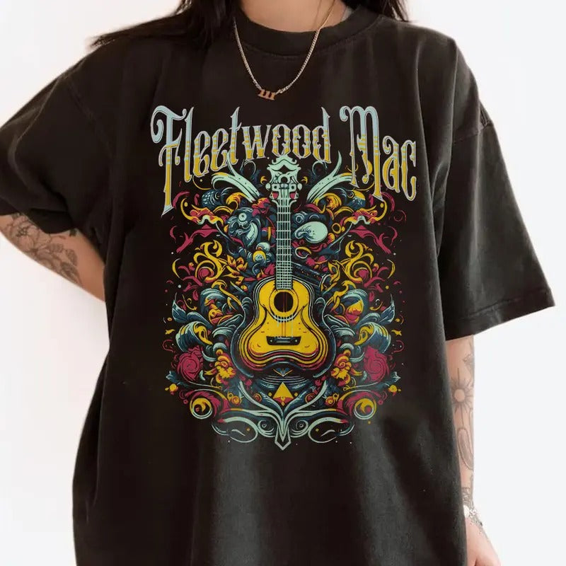 Fleetwood Mac Shirt Sweatshirt Hoodie, Vintage Band Tee, Music Shirt, Rock N Roll Tee, Concert Shirt, Retro Band Gift Shirt