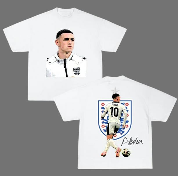 Foden National Icons T-Shirt, Foden 2-Sided Vintage Tee, Unisex Soccer Shirt, Sport Graphic Tees, Menswear Womenswear Streetwear