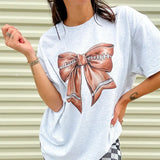 Football Bow Graphic Top