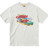 For Gallery dept. Ebay Tee Retro Cartoon Car Logo Printed Distressed T-shirt