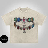 Fortune Diamond Cross Graphic T-Shirt, Vintage Graphic Y2k Tee, Grillz Shirt, Y2k Clothing, Unisex Crewneck Medium Cotton Short Slevee Printed