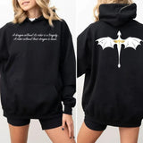 Fourth Wing 2 Sided Sweatshirt, Dragon Rider Shirt, Fourth Wing, Violet Sorrengail, Rebecca Yoros, Fourth Wing Shirt, Unisex Sweater Pullover Teestyle{n002}2