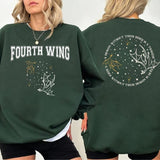 Fourth Wing Shirt, Basgiath War College T Shirt, Violet Sorrengail, Bookish Shirt, Xaden Riorson, Gifts For Readers, Fantasy Book Dragon Pullover Tee