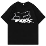 Fox Racing Camo T-shirt Sweatshirt Hoodie, Unisex, Menswear, Street Racing Shirt, Car Tee Sweatshirt, Motocross Gift Cotton Top Womenswear Menswear