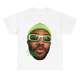 Frank Big Face Tee, Green Frank Shirt