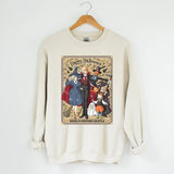 Funny Anime Halloween Sweatshirt, Howls Moving Castle, Howl And Sophie, Calciferstyle{n002}3