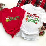 Funny Couple Matching Shirts, Christmas Hubby Wifey Matching T-Shirt, Christmas Sweatshirt, Funny Pajamas Couple Shirt