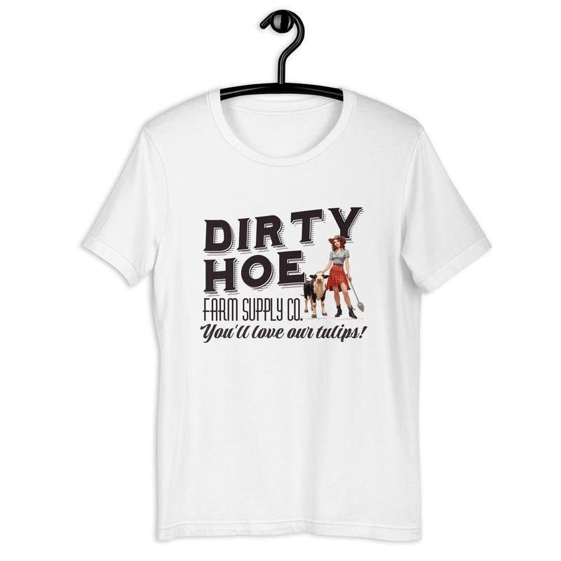Funny Farmer Gifts Shirt, Garden Gifts, Funny Farmers Market Gift, Gift For Farmer, Homestead Tee, Dirty Hoe Farming Supply, Unisex T-Shirt, Gifts For Women Men, Short Sleeve Tee Shirt, Gifts For Birthday Mothers Day Christmas