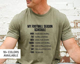 Funny Football Shirt for Men, NFL Gameday TShirt for Football Lover, Sunday Football Season T-Shirt for Him, Tailgating Shirt for Football