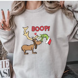 Funny Max Christmas Dog BOOP Sweatshirt, With Dog Max, Cute Whimsical Retro Movie Shirt,Dog Boop Christmas,Dog Lover Shirt, Crewneck Sweater