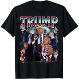 Funny Trump 2024 90s Trendy Fnny Style Men Women T-Shirt Made in USA