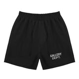 GALLERY DEPT sports shorts ice silk quick-drying shorts casual shorts for men and women Letter logo printed drawstring drawstring loose beach pants
