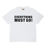 GALLERY DEPT. EVERYTHING MUST GO TEE Lifestyle slogan series printed short sleeved t-shirt white