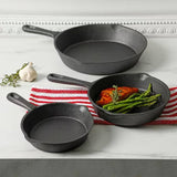 3-Piece, Cast Iron, Cookware Set, 8-inch, 6-inch, 10-inch, Skillet, Frying Pan