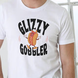 GLIZZY GOBBLER T Shirt, Unisex, Cotton, funny hot dog shirt. Menswear Soft