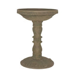 Outdoor, Fiberglass, Bird Bath, Aged Granite, Stone Finish