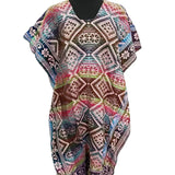 Gaban One Size Casual Women's Wear, 2 Sides, Vibrant Pattern Design - Womenswear Comfort Cotton