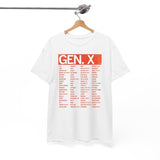 Generation X T-shirt, GenX Shirt, SLANG GUIDE Shirt, Unisex T-Shirt