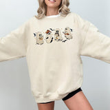 Ghost Book Dragon Sweatshirt, Cute Ghost Shirt, Ghost Book Sweatshirt, Halloween Gift For Book Lovers, Bookish Halloween Sweatshirt, Ghost Bookish Shirt