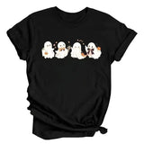 Ghost Halloween Shirt, Vintage Ghost Shirt, Cute Floral Ghost Shirt, Ghost With Flower Shirt, Autumn Fall Season Shirt