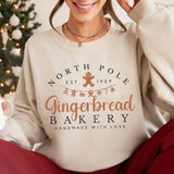 Gingerbread Bakery, Gingerbread Crewneck, Gingerbread Sweater, Vintage Christmas Sweatshirt, Xmas Gift, Trendy Christmas Sweater for Women