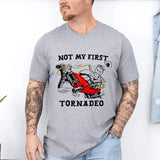 Glen Powell Shirt, Not my First Tornado Shirt, Tyler Owens Twisters Shirt, Vintage, Cotton Crewneck Tee, Full Sizes, Full Colors, Unisex T-shirt for Men and Women, Classic Menswear, Womenswear