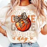 Glitter Basketball T-Shirt, Basketball Game Day Shirt, Basketball Mama T-Shirt, Basketball Mom Retro Basketball T-Shirt, Coquette Basketball T-Shirt
