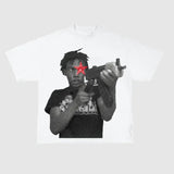 Glokk40spaz Star Graphic Y2k Fashion T Shirt