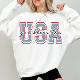 God Bless The Usa Shirt 4th Of July Retro Usa Shirt Fourth Of July America Usa Shirt Shirt 4th Of July Sublimination Designs