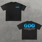 God Is Always With You Graphic Cotton Short Sleeve T-Shirt, Y2k Shirt, Hip Hop, Unisex T-Shirt, Gift For Men Women Womenswear Menswear Top Streetwear
