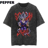 "Gohan Beast" Vintage Washed Shirt Menswear Top