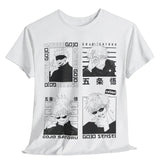 Gojo Satoru T-Shirt, Anime Shirt, Fire Style, Japanese Anime tee, Anime Manga Shirt