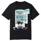 Gokuu Vintage Tee, Dragon Ball Shirt, Goku Attack The Fridge Shirt, Cute Gokuu Shirt, Dragon Ball Z Vintage Anime Shirt, Anime Shirt, Unisex T-Shirt, Gift For Anime Fans