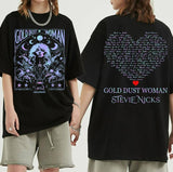Gold Dust Woman Unisex Tee, Stevie Nicks Inspired Shirt, Fleetwood Mac Vintage Style Music T- Shirt
