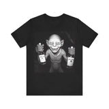 Gollum drunk, Lord of the rings tee-shirt, Humorous Middle-earth Print, LotR Fan gift, lord of the rings gift