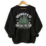 Gr1swold's & CO Christmas Tree Farm A Real Beaut Guaranteed Sweater, Merry Christmas 2024 Sweatshirt Classic Menswear Casual Crewneck