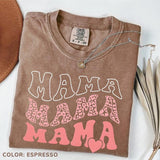 Comfort Colors Mama Heart T-shirt, Mama Heart Leopard Tee, Mother's Day, Mama T-shirt, Gift Your Mom/Grandma