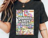 Grannies Theft Auto T-Shirt, Movies Characters, Trendy Bluey, Trendy Dog And Friends T-shirt