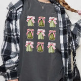 Graphic Tees Women - Graphic T-Shirt - pickle coquette - Ideal for Casual Wear - Womenswear, Tops
