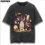 Graveyard Gengar Vintage Tee, Pokemon Shirt, Graveyard Gengar Shirt, Pokemon Merch, Pokemon Graveyard Gengar Shirt, Cute Shirt, Gift For Fan Pokemon, Gift For Him , Gift For Her , Anime Graphic Tee , Trendy Shirt Menswear Top Underwear Tshirt Crewneck