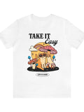 Groovy Cat Graphic Tee, Take it easy Beach T Shirt, Trendy Preppy Unisex T Shirts, Positive Quote T-Shirts, Shirts, Funky 90s Graphic Tee, Stylish Top