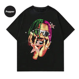 Grunge Punk Men's Casual Graphic Print Round Neck Short Sleeve T-Shirt, Sweatshirt, Hoodie Size S- 3XL,Gift For Women Top Womenswear Underwear Humen, Underwear Tshirt Lady Streetwear Human Shortsleeve Shoe