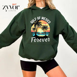Gulf of Mexico Forever Hoodie Casual Street Style Fleece Fabric Pullover Hooded Sweatshirt for Women for Men